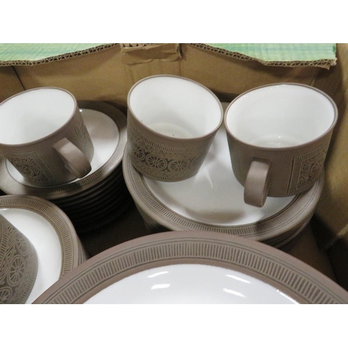 134 - TWO BOXES CONTAINING HORNSEA DINNER SET