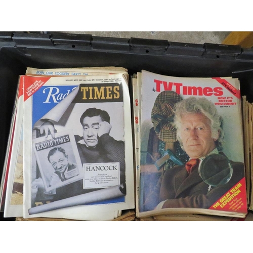 139 - A LARGE QUANTITY OF RADIO TIMES ETC