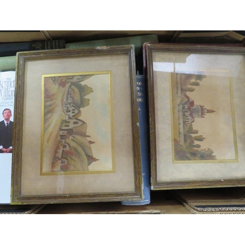 179 - TWO TRAYS OF ASSORTED BOOKS TO INCLUDE THE MYTHS OF GREECE AND ROME, REF ATLAS OF GREATER LONDON AND... 