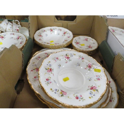 181 - THREE TRAYS OF ROYAL ALBERT TENDERNESS TEA/DINNER WARE