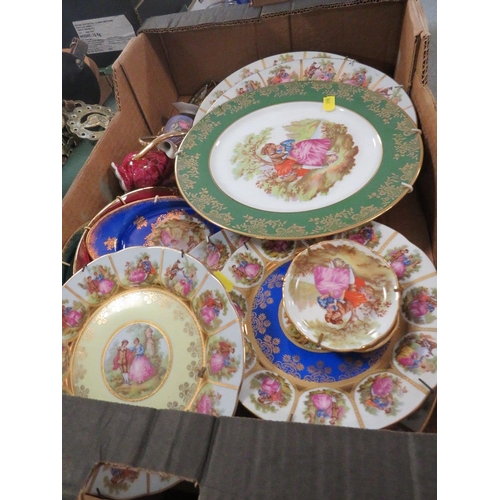 188 - FOUR TRAYS OF ASSORTED CERAMICS ETC