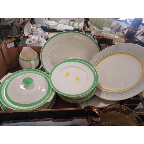 189 - TWO TRAYS OF CERAMICS AND GLASS