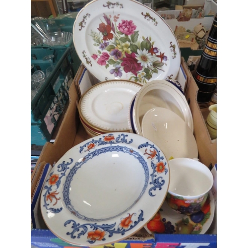 192 - FOUR TRAYS OF ASSORTED CERAMICS ETC