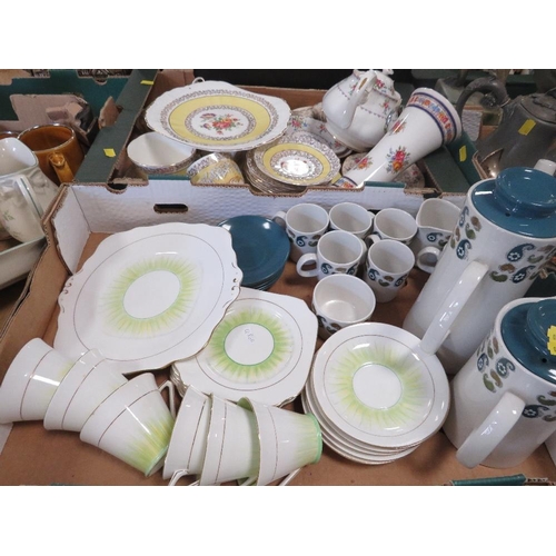 192 - FOUR TRAYS OF ASSORTED CERAMICS ETC