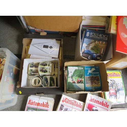 208 - A LARGE QUANTITY OF MOTORING AND AUTOMOBILE RELATED MAGAZINES TO INCLUDE ROLLS ROYCE ENTHUSIASTS CLU... 