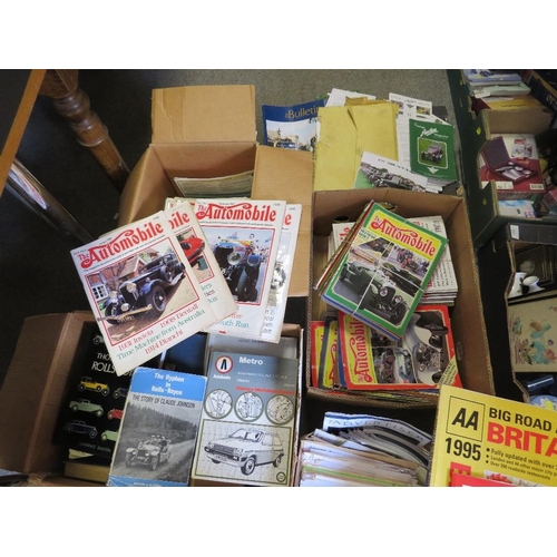 208 - A LARGE QUANTITY OF MOTORING AND AUTOMOBILE RELATED MAGAZINES TO INCLUDE ROLLS ROYCE ENTHUSIASTS CLU... 