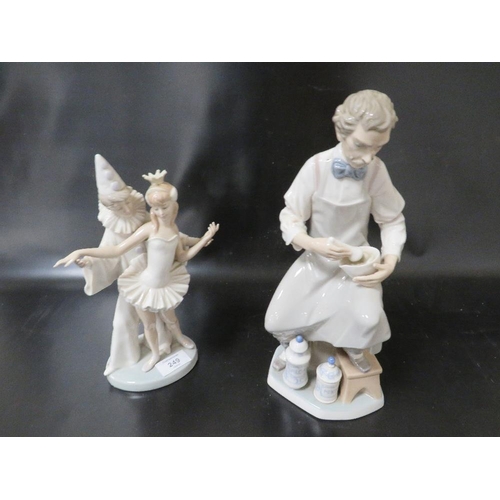 249 - TWO VINTAGE LLADRO FIGURES WITH ORIGINAL BOXES