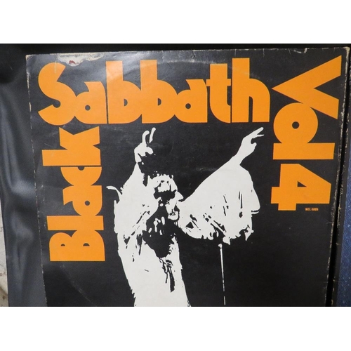 253 - APPROX FORTY LP/12 INCH SINGLE RECORDS TO INCLUDE THREE BLACK SABBATH (VOLUME 4, SABBATH BLOODY SABB... 