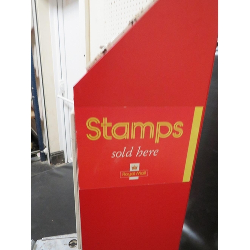 254 - A VINTAGE METAL POSTAGE STAMPS VENDING MACHINE