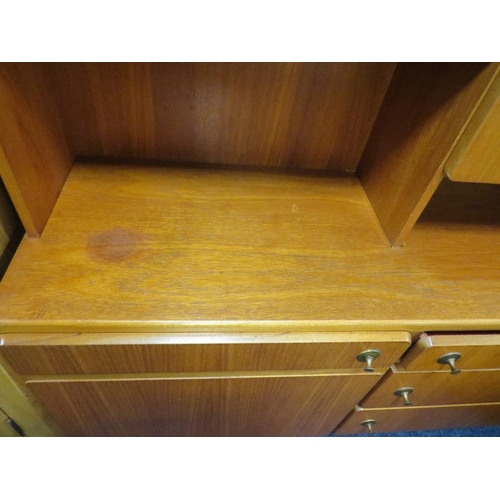 735 - A MID CENTURY McINTOSH WALL UNIT - 170 X 120 CM