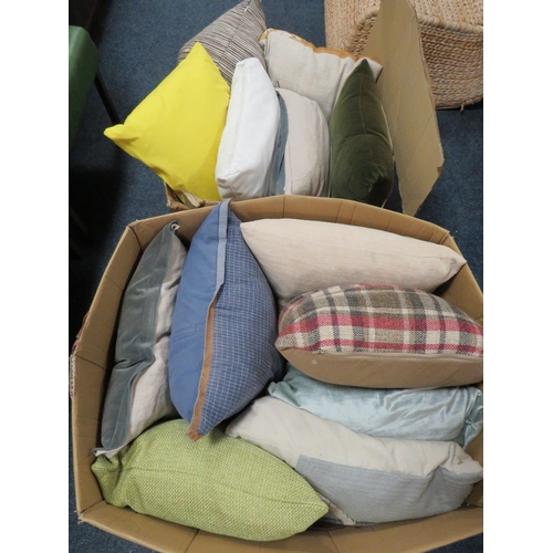 751 - TWO BOXES OF CUSHIONS