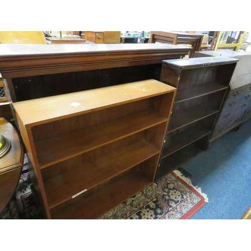 769 - THREE VINTAGE OAK BOOKSHELVES  - 'ST MARYS ABBEY'