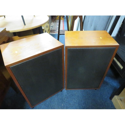 775 - A LARGE PAIR OF MID CENTURY TEAK CASED G-PLAN SPEAKERS