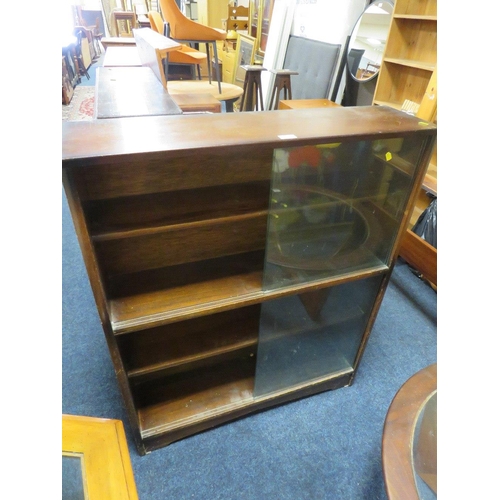 778 - A VINTAGE GLAZED BOOKCASE