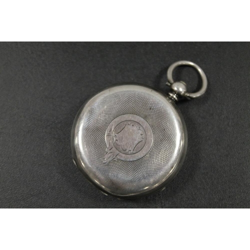 372 - H. SAMUEL MANCHESTER, SILVER CASED POCKET WATCH