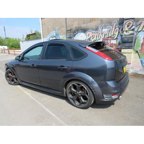 588 - A 2006 GREY FORD FOCUS ST225 - 'EF06 GSO' - LOG BOOK, TWO KEYS, SOME DOCUMENTATION, MOT UNTIL 18TH F... 