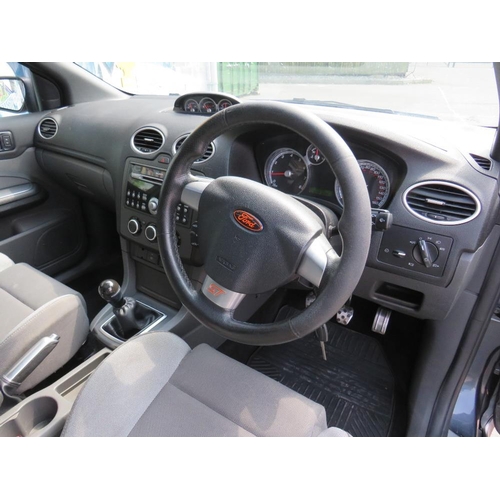 588 - A 2006 GREY FORD FOCUS ST225 - 'EF06 GSO' - LOG BOOK, TWO KEYS, SOME DOCUMENTATION, MOT UNTIL 18TH F... 