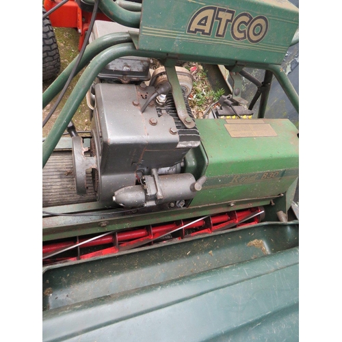 614 - AN ATCO ROYALE B30 CYLINDER LAWN MOWER WITH GRASS BOX