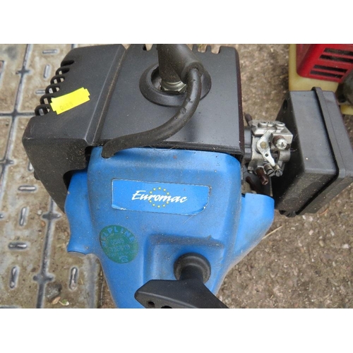 639 - TWO PETROL STRIMMERS - ONE EURO MAX AND ONE SANLI  (2)