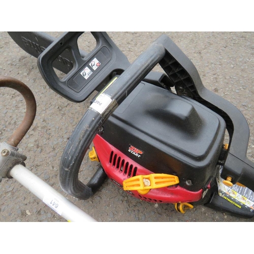 641 - A KAWASAKI TG24 PETROL STRIMMER AND A HOMELITE PETROL CHAINSAW (2)