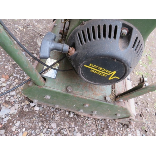 645 - A WEBB PETROL CYLINDER LAWNMOWER A/F