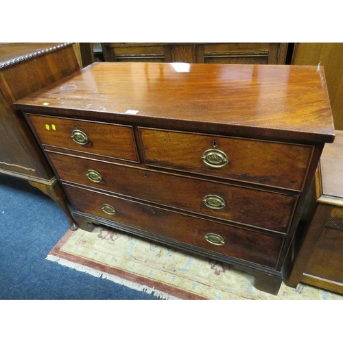 811 - A 19TH CENTURY FOUR DRAWER CHEST - W 109.5 CM