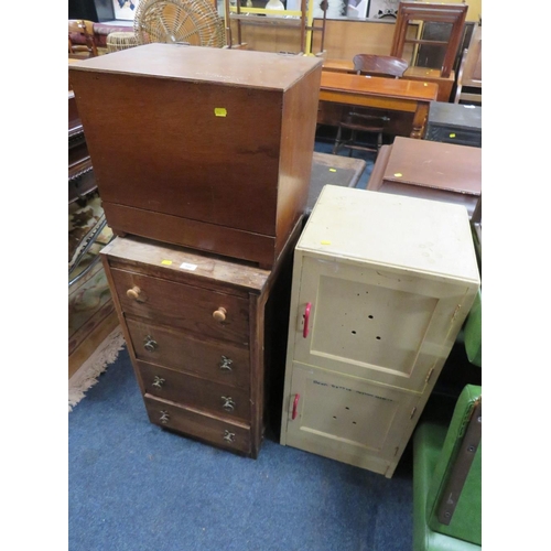 844 - THREE VINTAGE CABINETS