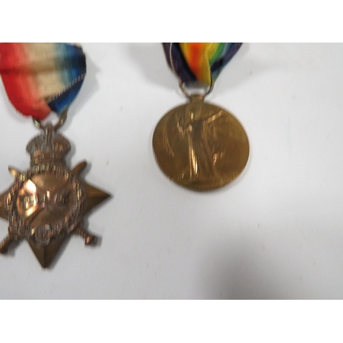 458 - A SET OF THREE FIRST WORLD WAR MEDAL 24088  PTE N HATTON . CHES . R TOGETHER WITH A MINIATURE  EXAMP... 