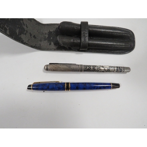 461 - A WATERMAN FOUNTAIN PEN TOGETHER WITH A MASTER MASON FOUNTAIN PEN (2)