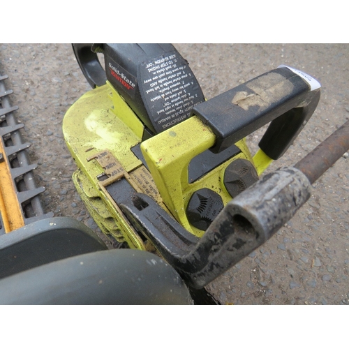 655 - A PARTNER PETROL CHAINSAW AND A RYOBI HEDGE TRIMMER (2)