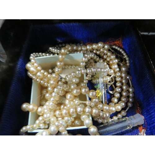 413 - TWO BOXES OF ASSORTED JEWELLERY