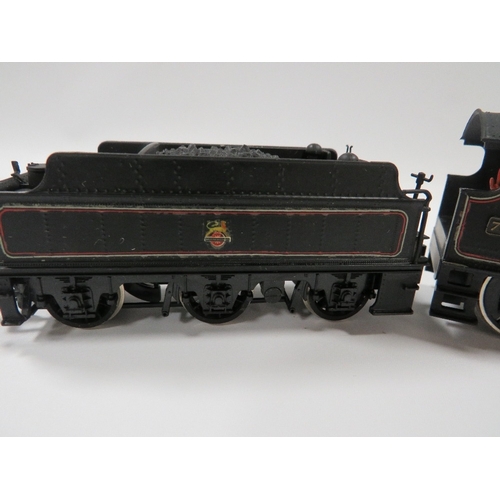 466 - BOXED MAINLINE STEAM LOCOMOTIVE AND TENDER, BRITISH RAIL 7313 2-6-0-