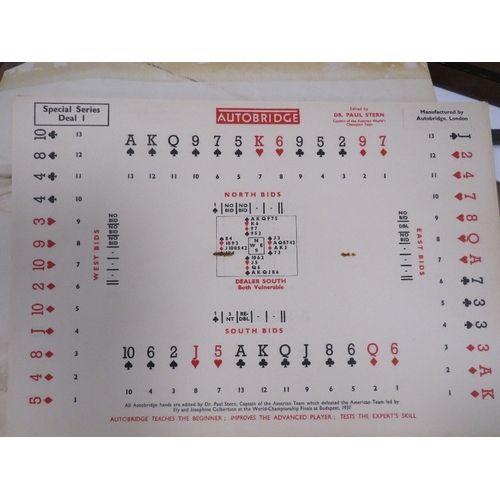 482 - A QUANTITY OF AUTOBRIDGE GAME BOARDS AND ACCESSORIES