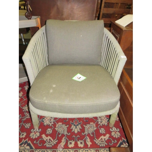 756 - A MODERN OUTDOOR PATIO ARMCHAIR