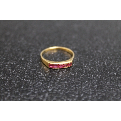 93 - A 14K RUBY RING, approx weight 1.7g, size M