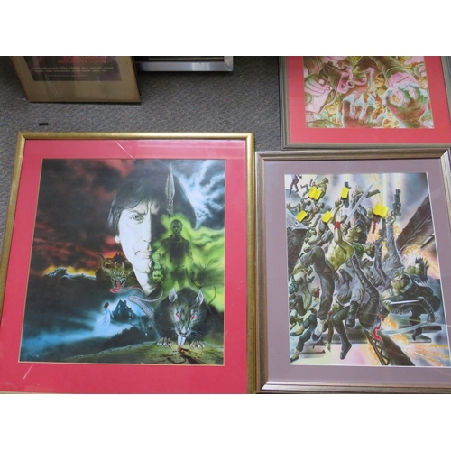 19 - OLIVER FREY (1948-2022). A large collection of ephemera and works of art, prints etc., to include ma... 