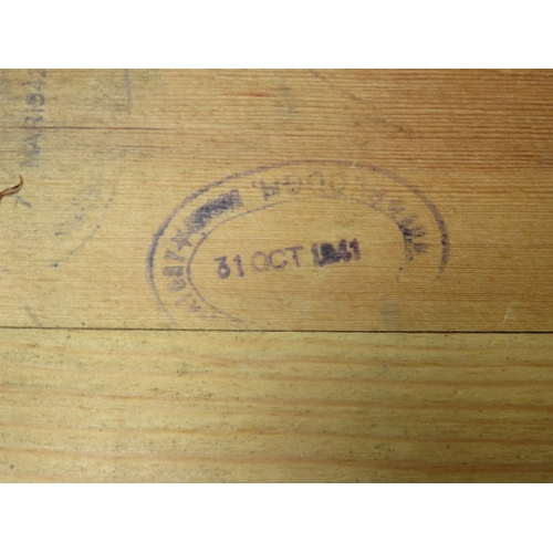 210 - A MILITARY COMPASS TYPE P4, in wooden case