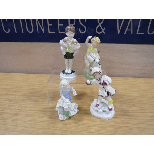 464 - FOUR WORCESTER FIGURINES CONSISTING OF 