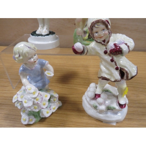 464 - FOUR WORCESTER FIGURINES CONSISTING OF 
