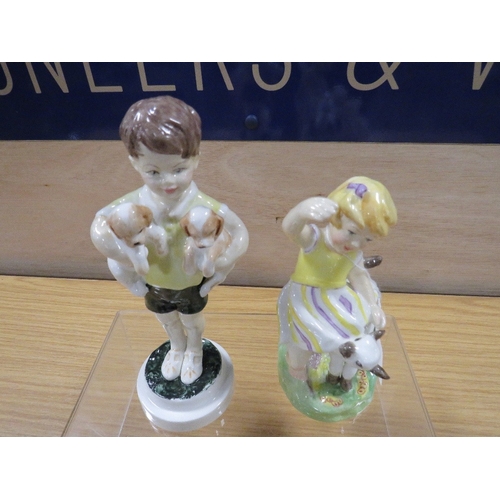 464 - FOUR WORCESTER FIGURINES CONSISTING OF 