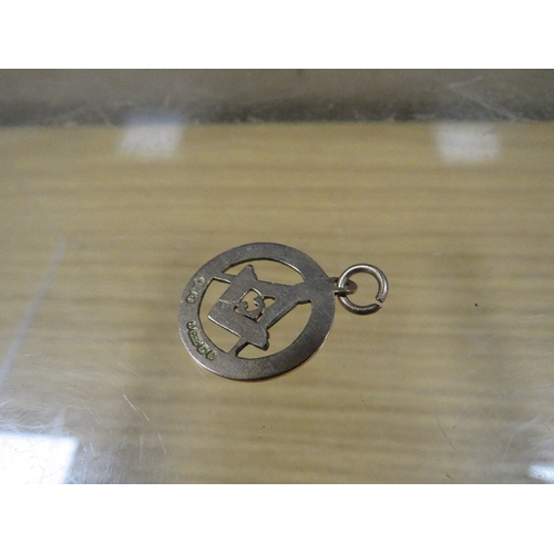 484 - A HALLMARKED 9 CARAT GOLD MASONIC PENDANT approx weight 2g