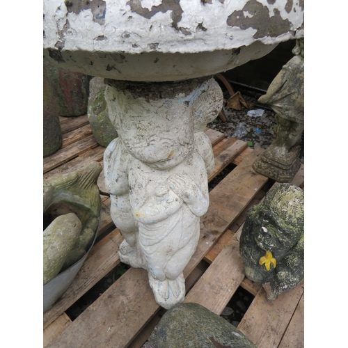 715 - A SELECTION OF CONCRETE GARDEN STATUES