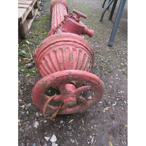 716 - A LARGE RED VINTAGE FIRE / WATER HYDRANTS