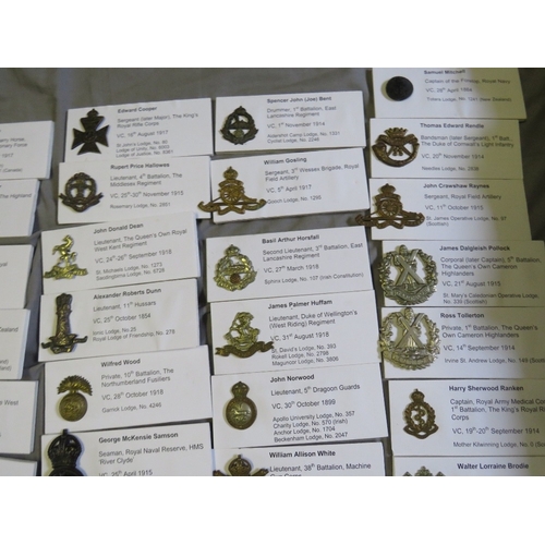 214 - A COLLECTION OF ASSORTED MILITARY BADGES, mainly WW1 and WW2 types, mostly re-strikes (80+)