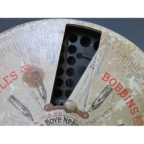 231 - THE CHICAGO BOYE NEEDLE Co. MERCHANDISE DISPLAY CIRCA 1906, to display needles, shuttles and bobbins... 