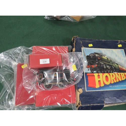 238 - A HORNBY BOXED TRAIN SET, together with boxed items to include a steam engine, rolling stock etc.