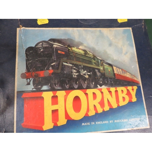 238 - A HORNBY BOXED TRAIN SET, together with boxed items to include a steam engine, rolling stock etc.