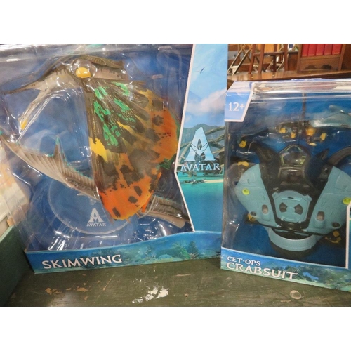 358 - PAIR OF BOXED DIFFERENT MCFARLANE TOYS AVATAR FIGURES, SKIMWING AND CRABSUIT