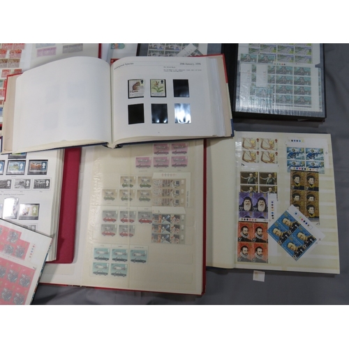 155 - TWENTY BRITISH STAMP ALBUMS / STOCK BOOKS, to include many QEII blocks