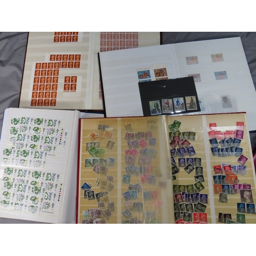 155 - TWENTY BRITISH STAMP ALBUMS / STOCK BOOKS, to include many QEII blocks